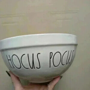 Rae Dunn hocus pocus orange inside mixing  bowl halloween
